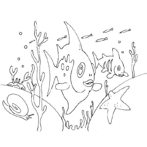 ocean fish coloring pages - photo #25