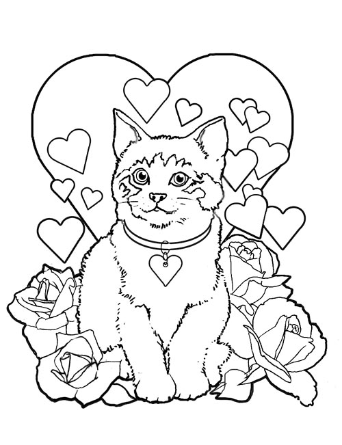 free coloring pages valentines