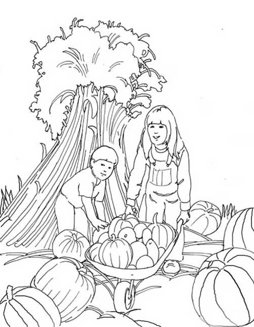 Pumpkin Patch Coloring Pages