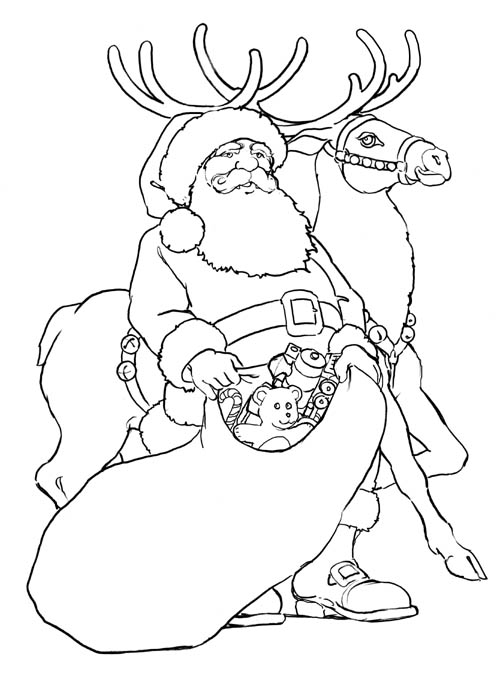 santa claus coloring pages. Santa Clause