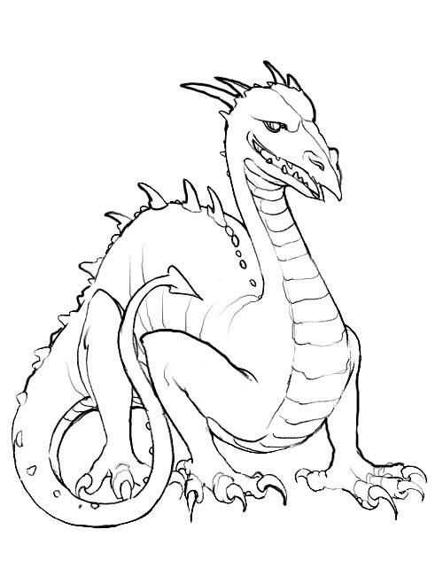 Dragon coloring pages