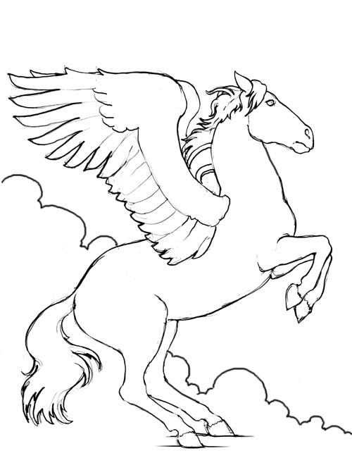 horse printable coloring pages